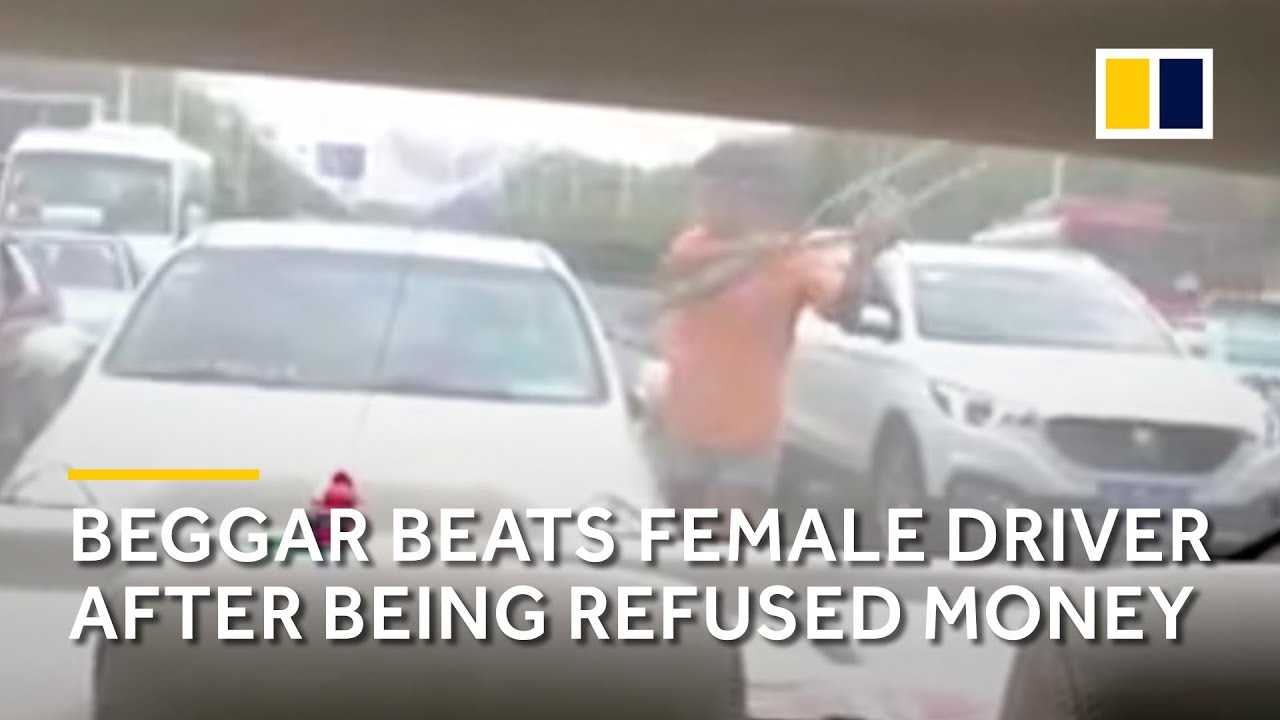 Beggar beats female driver after being refused money
