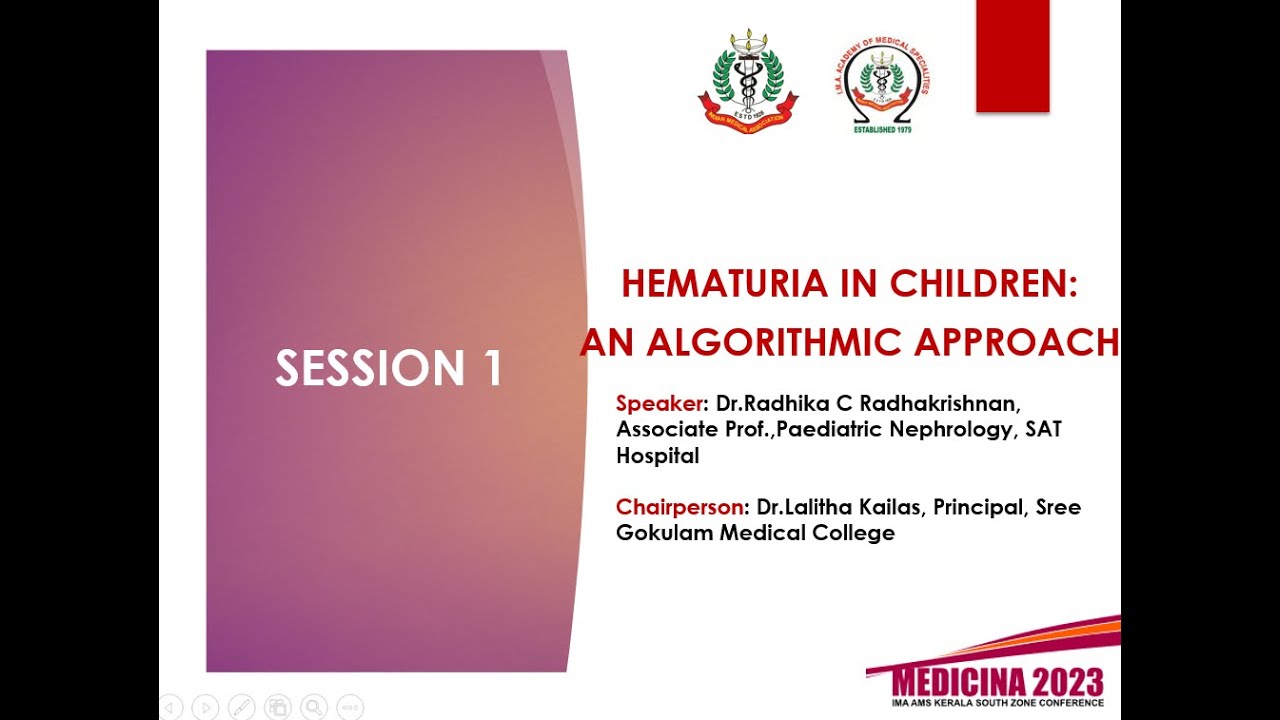 HEMATURIA IN CHILDREN: AN ALGORITHMIC APPROACH – DR RADHIKA C RADHAKRISHNAN