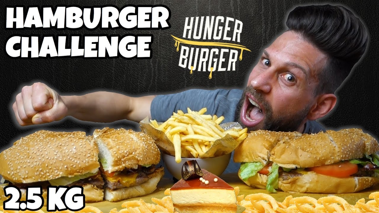 HUNGER BURGER Challenge - 2.5 KG per vincere 200 EURO - MAN VS FOOD