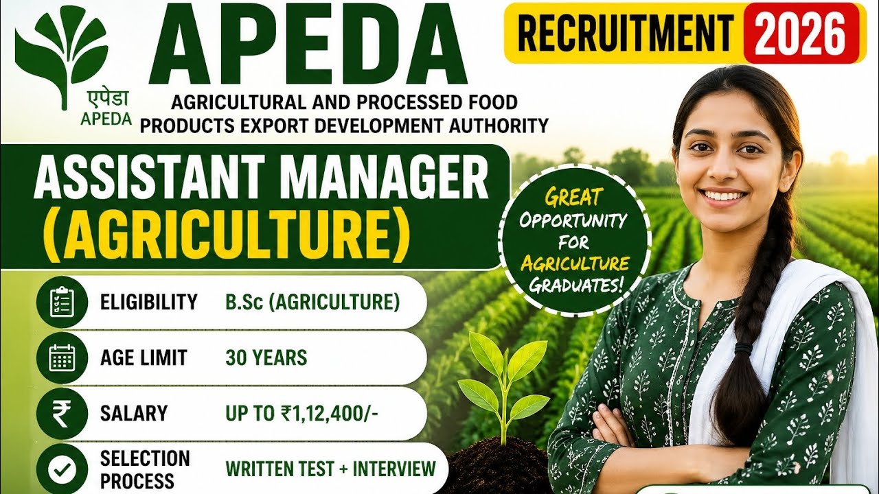 APEDA Recruitment 2026 | Assistant Manager (Agriculture) | Complete Details