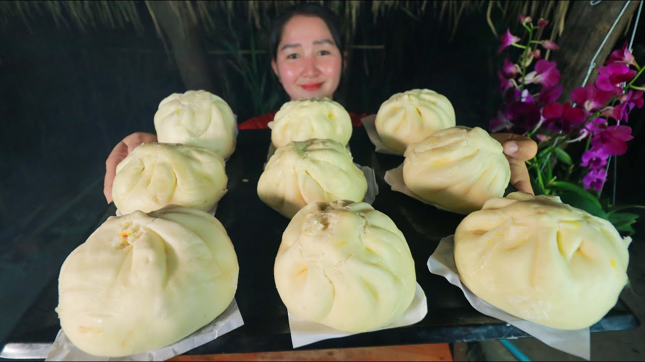Yummy Steamed Pork Bun Recipe - Cooking With Sros