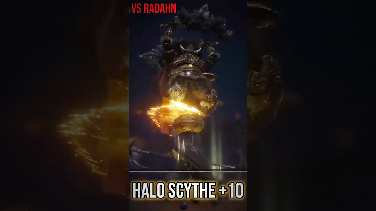 Fighting Radahn with a +10 Halo Scythe (Elden Ring) 