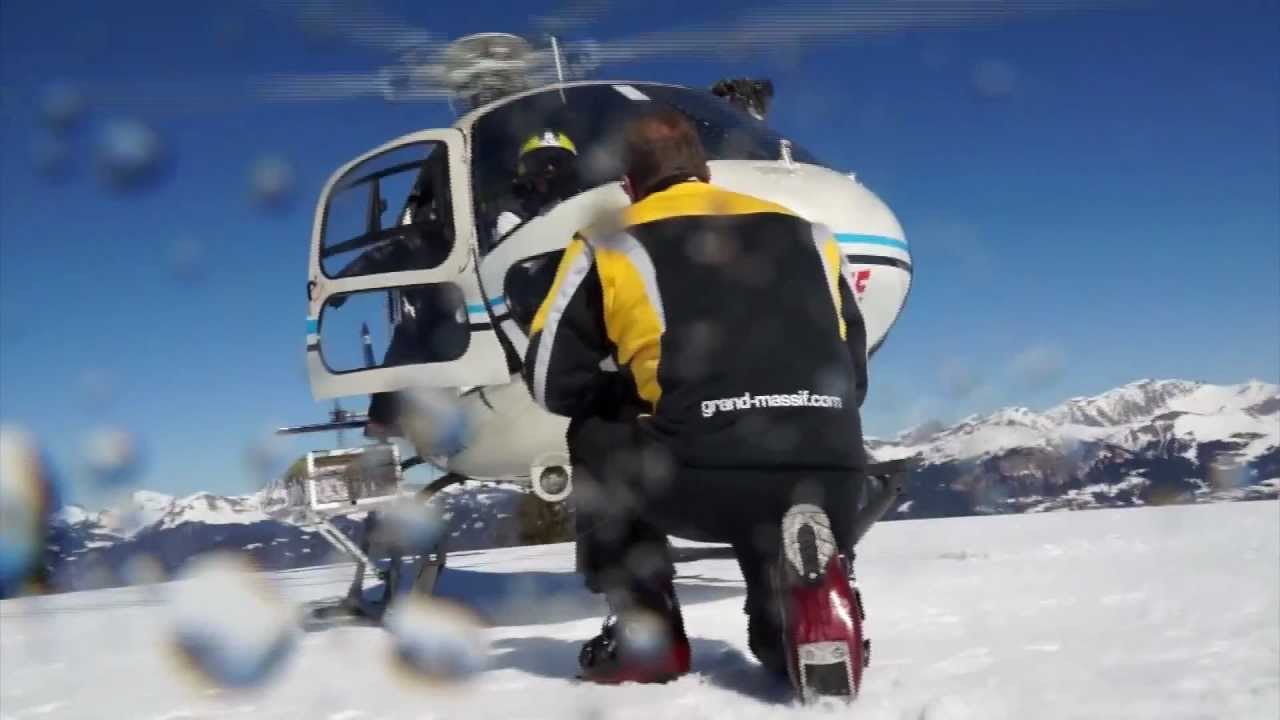 Secours en montagne avec MBH hélicoptères à Avoriaz - Mountain rescue helicopter