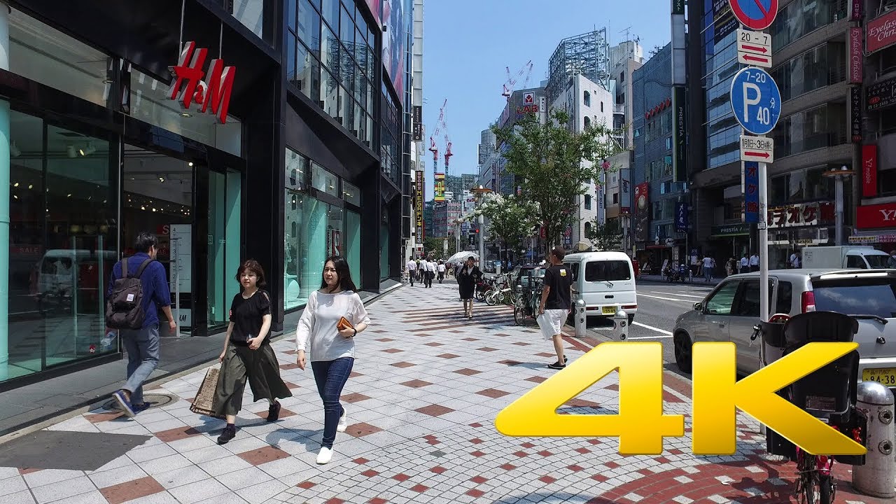 Walking around Shibuya Dogenzaka - Tokyo -  渋谷区 道玄坂 - 4K Ultra HD