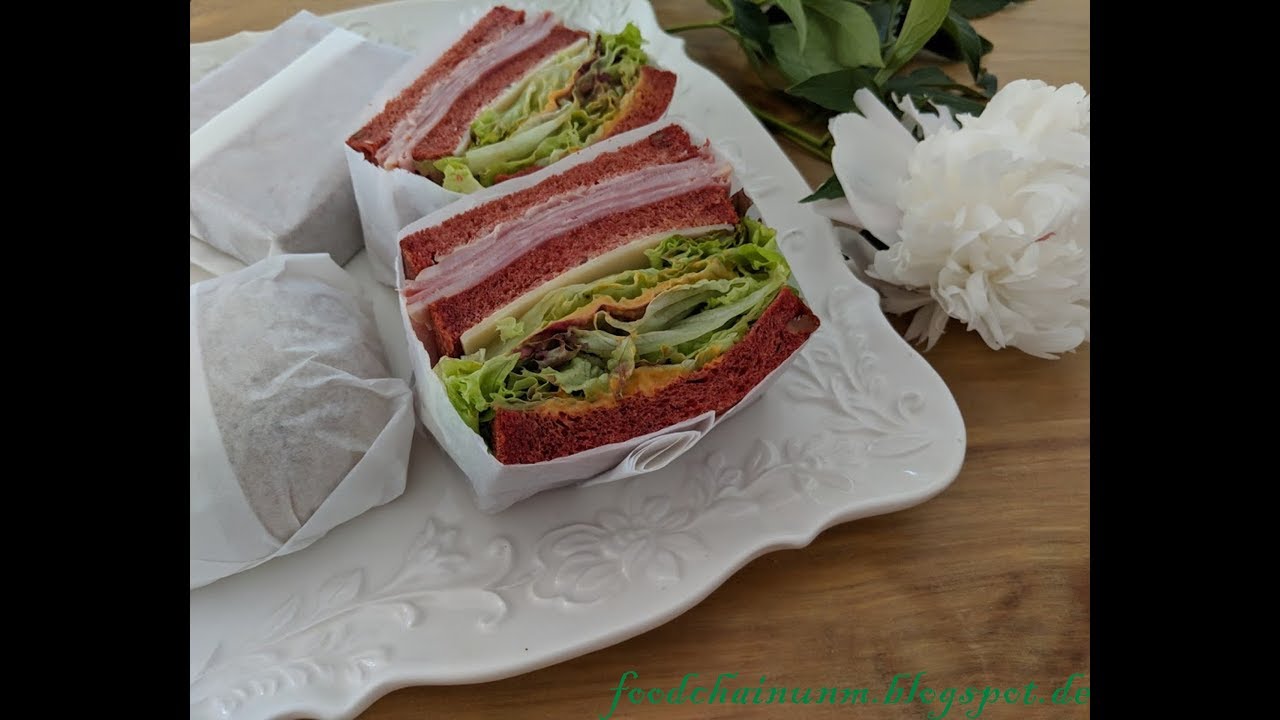 How to wrap sandwich and hamburger no tape 如何不使用膠帶包裝三明治，漢堡方法