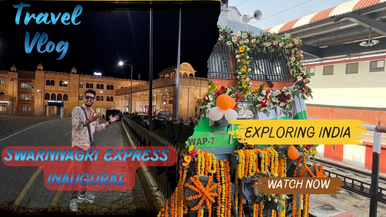 The unlimited Inaugraul Journey jaisalmer to jaipur || Swaran Nagri Express 