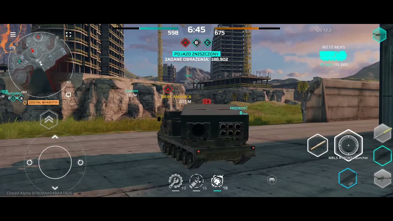 MWT: Tank Battles - M270 MLRS in action!