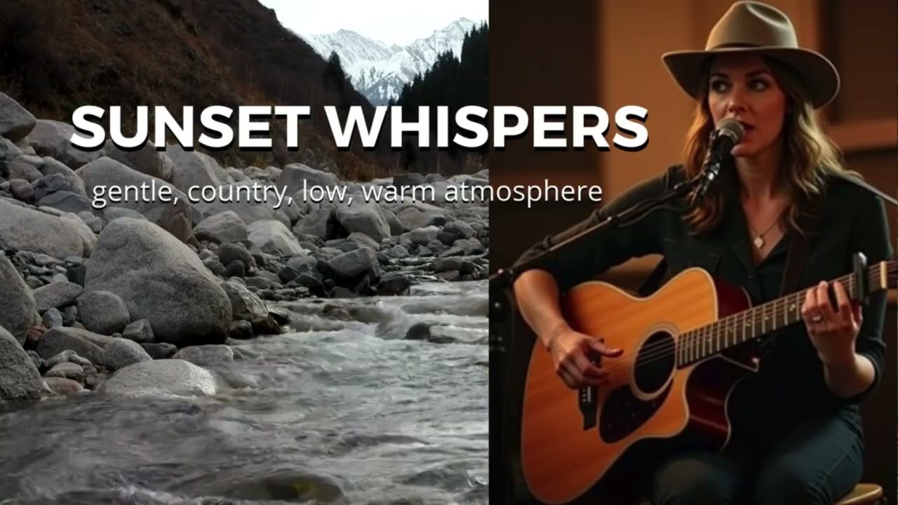 SUNSET WHISPERS  ~ Gentle, Country music full of feeling relaxing Melody
