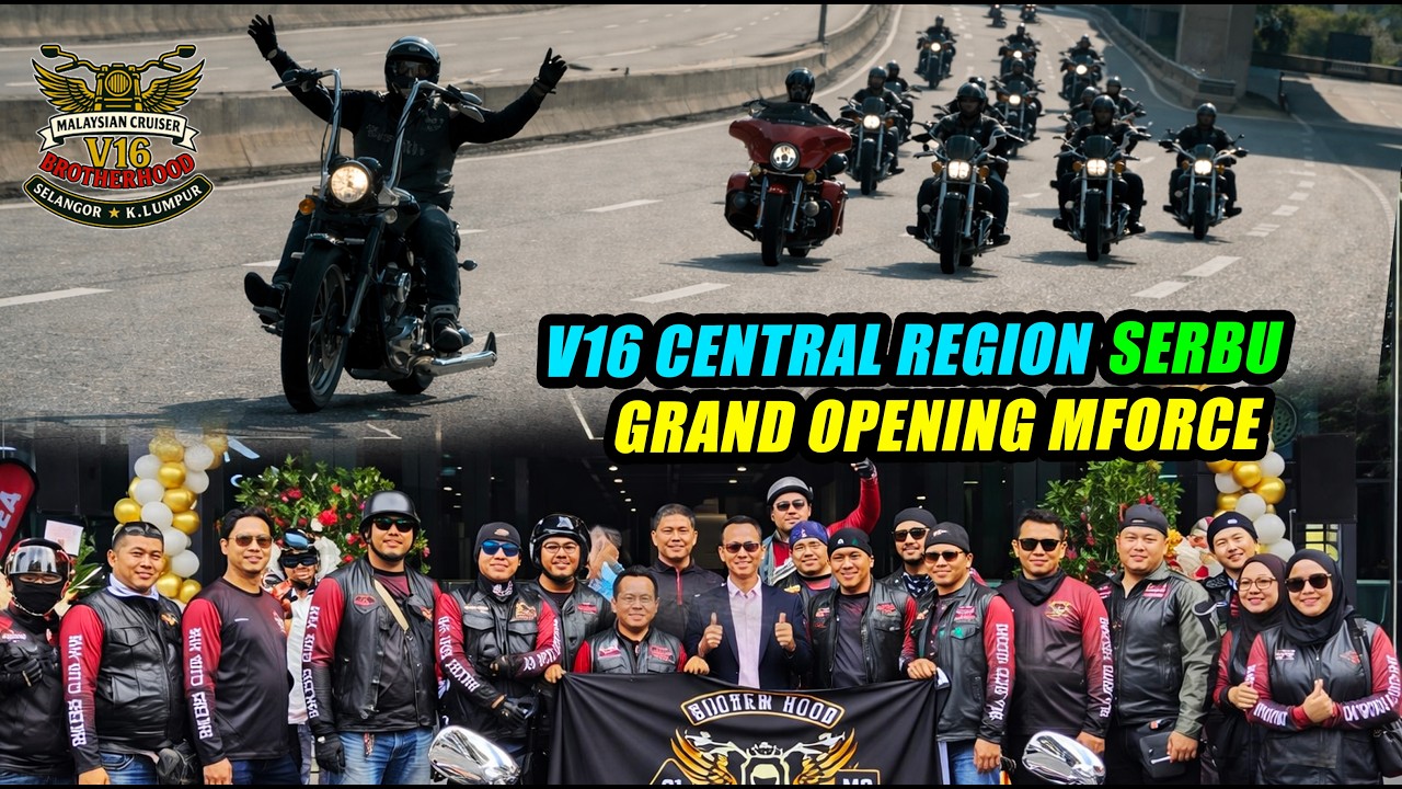 (4K) Serbuan 25 Motor V16 ke MForce KL 🔥 | Grand Opening MForce Segambut | 1 Feb 2026