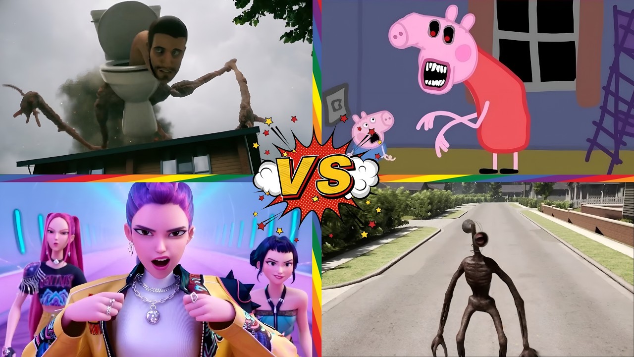 Skibidi Toilet🆚PEPPA PIG.EXE 🆚Siren Head🆚Kpop demon hunter   🎶 Tiles Hop EDM Rush