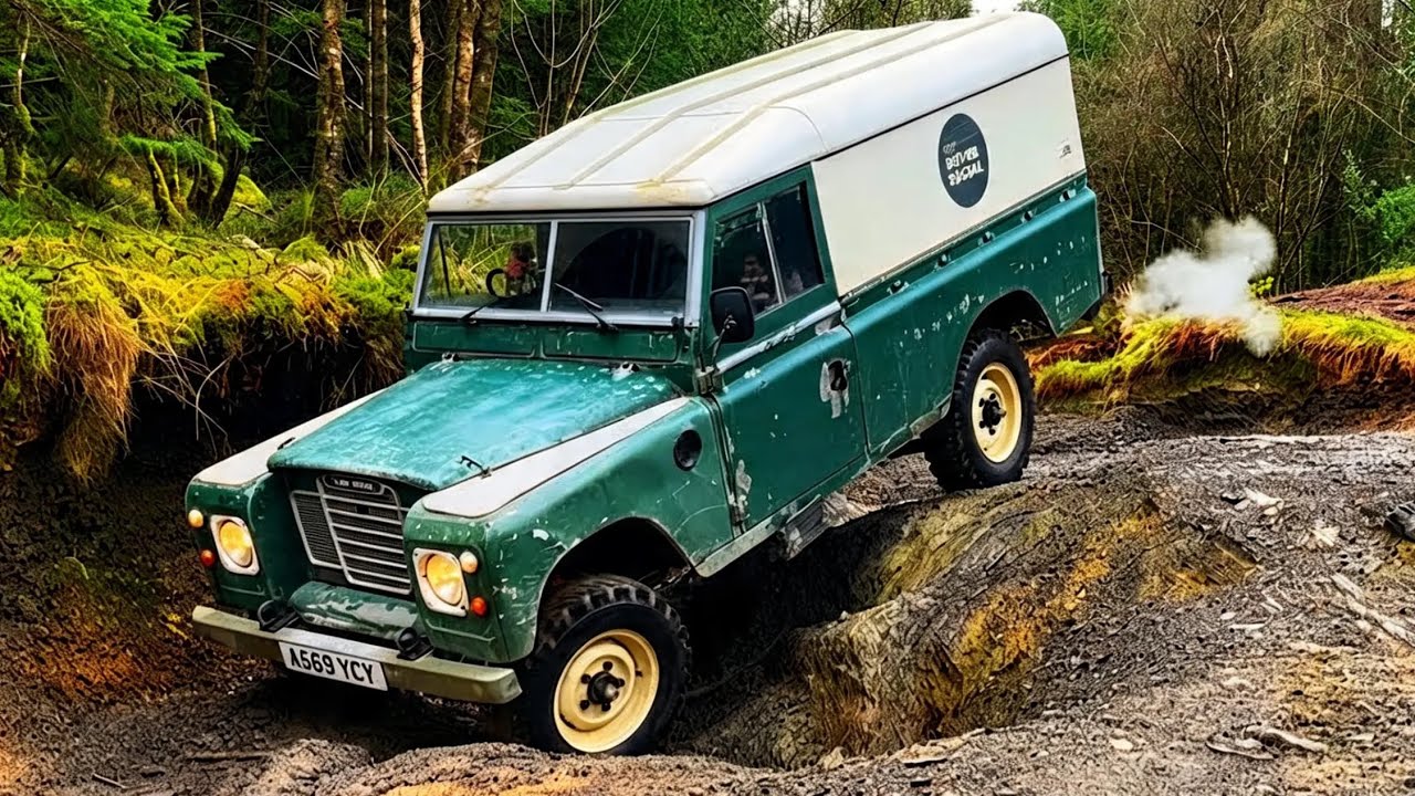 Brake Pedal Miss! Old Land Rover Takes a HIT