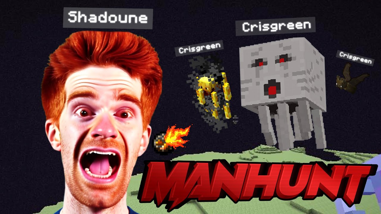 Minecraft Manhunt pero me convierto en un mob