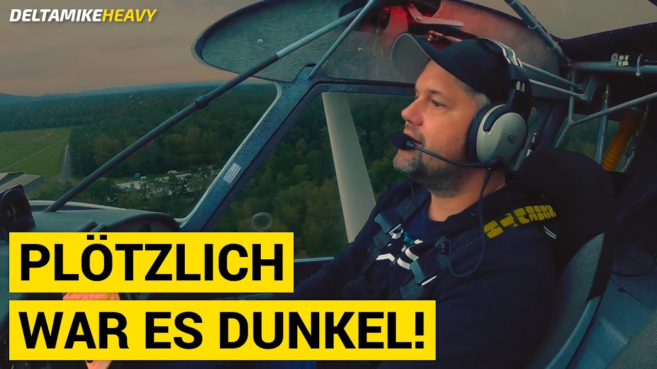 Fliegen in der Dunkelheit und im Regen!
