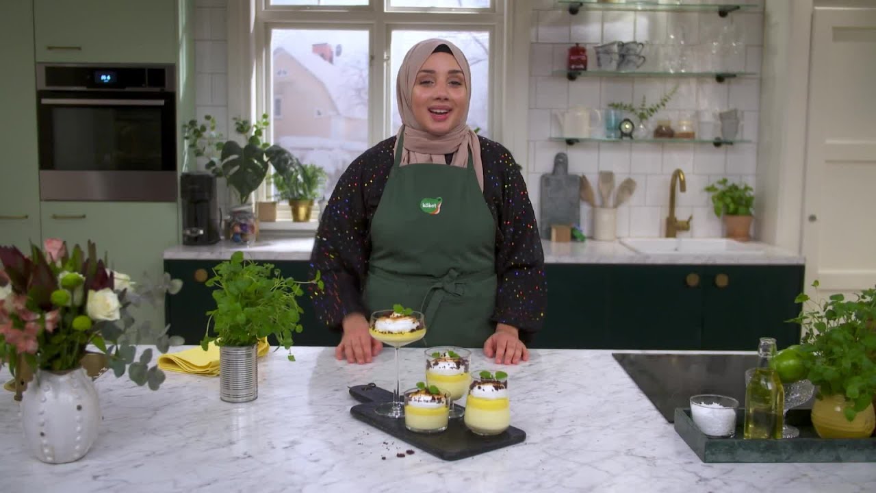 Kökets baktips: Citronpannacotta med lemon curd och rostad vit choklad - Köket