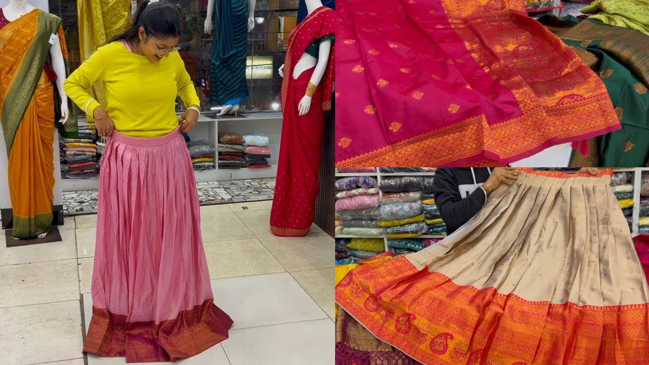 দক্ষিণ ভারতীয় হাফ শাড়ি কিনলাম দিদির জন্য| শপিং আর স্ট্রিট ফুড