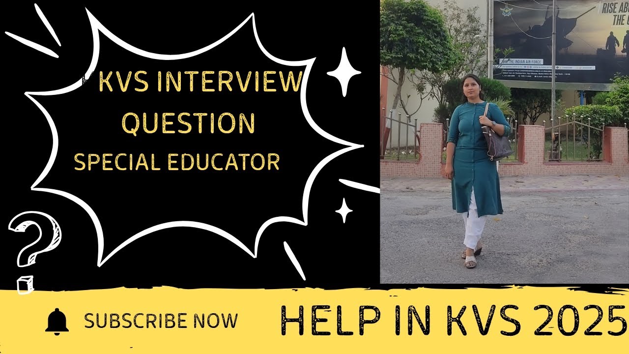 Kvs Interview question for Special educator #kvs # Special education.