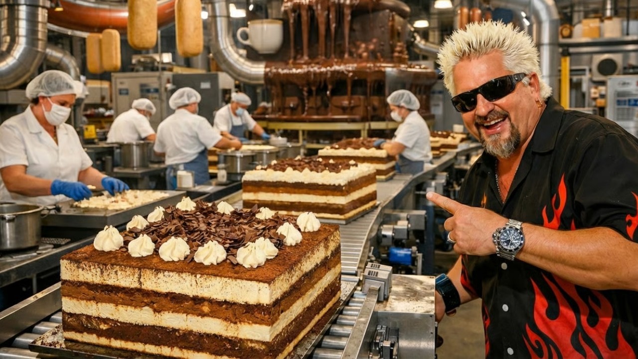 Inside the Tiramisu Factory: Why Guy Fieri Calls This Europe’s Most Dangerous Dessert (Full Process)