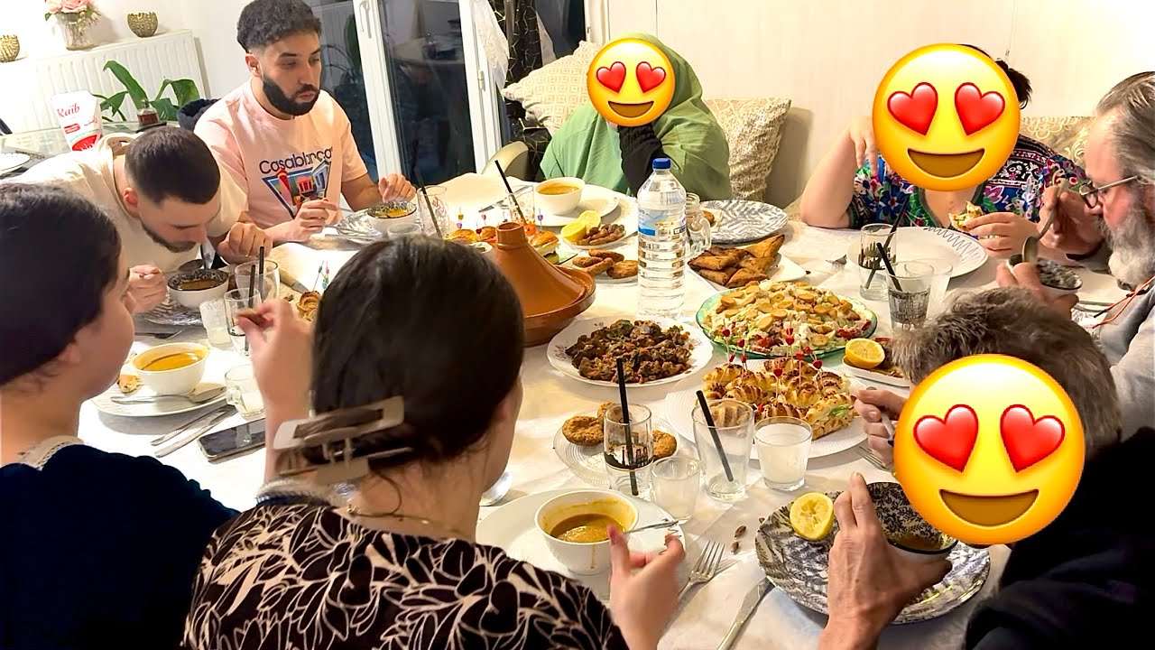 و أخيرا جاء عيسى لمة عائلية تاع عوايد فرحتهم بطاولة افطار باطباق لذيذة يوميات رمضانية و اجواء ممتعة