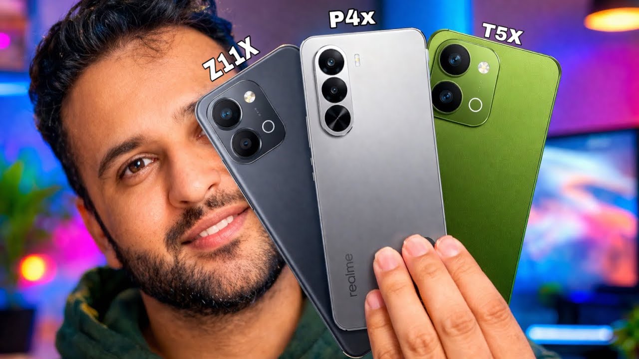 Vivo T5X 5G Vs Iqoo Z11X 5G Vs Realme P4X Comparison | Camera Test, Battery test, Bgmi test