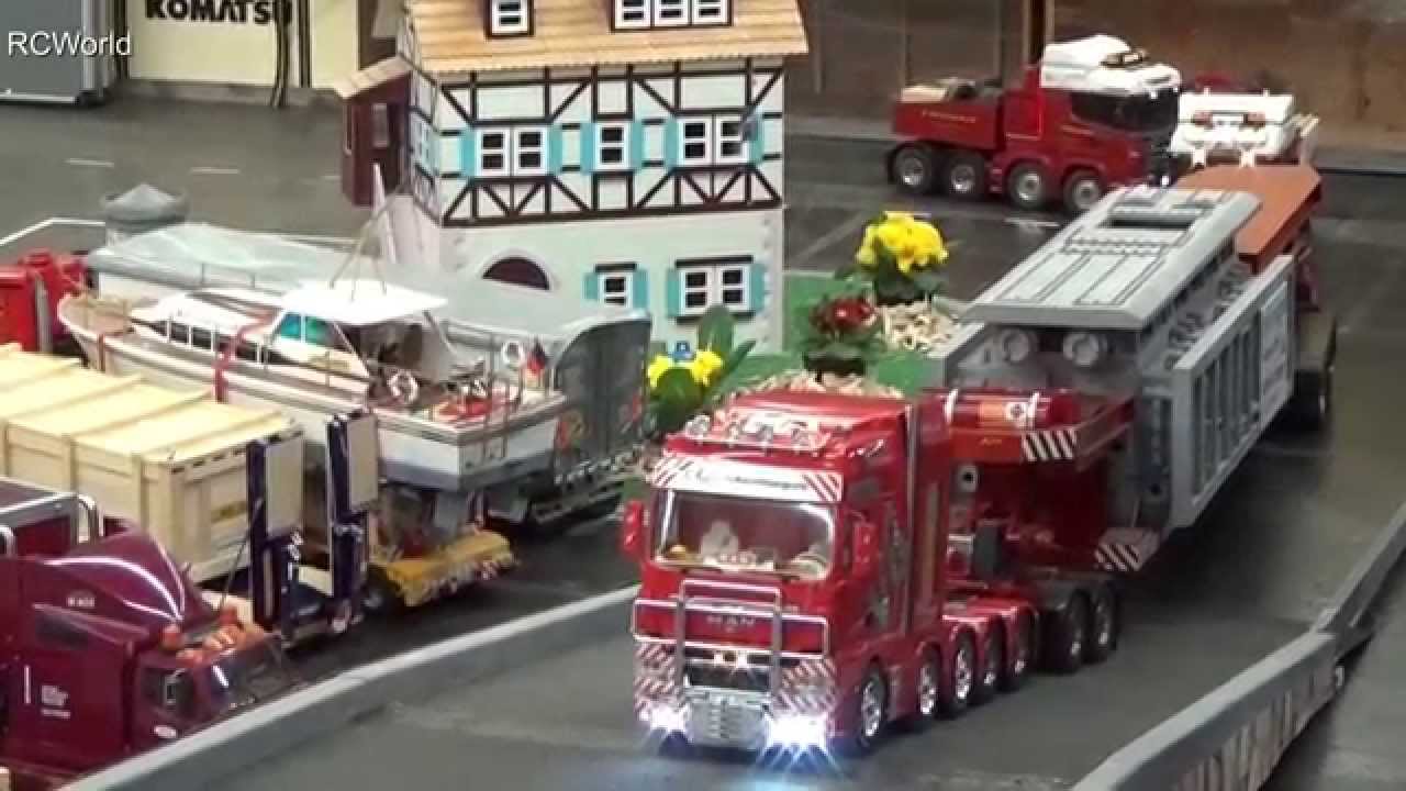 RC Truck Course Heavy Duty Trucks / LKW Parcours ♦ Intermodellbau Dortmund 2015 Modellbaumesse