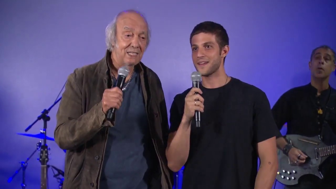 Chay Suede e Erasmo Carlos cantam 