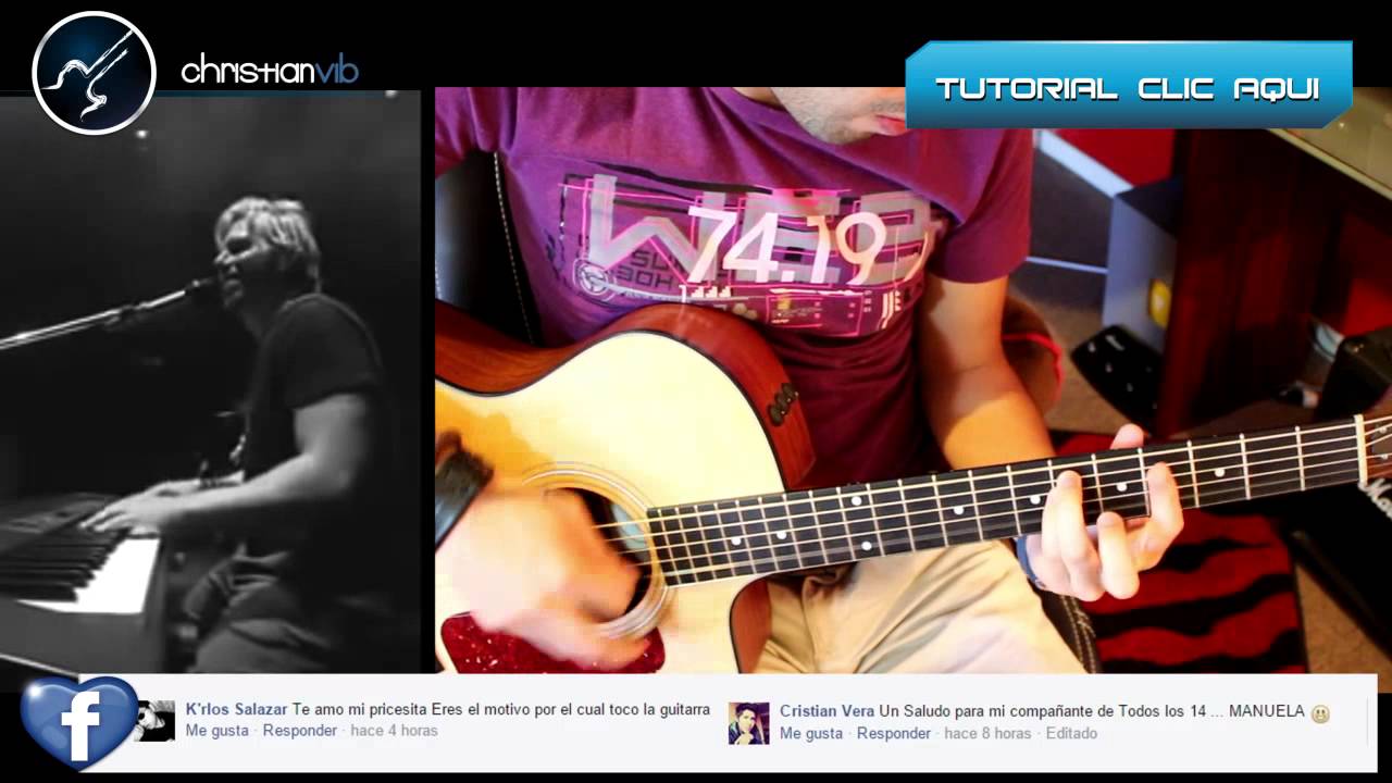 Te Vi Venir SIN BANDERA Cover Guitarra Acustico Demo Acordes Christianvib