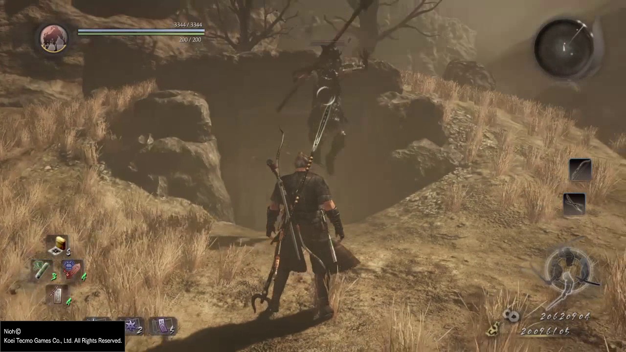 Nioh - Comparing Sign of the Cross (Full Charge vs. Just Charge)