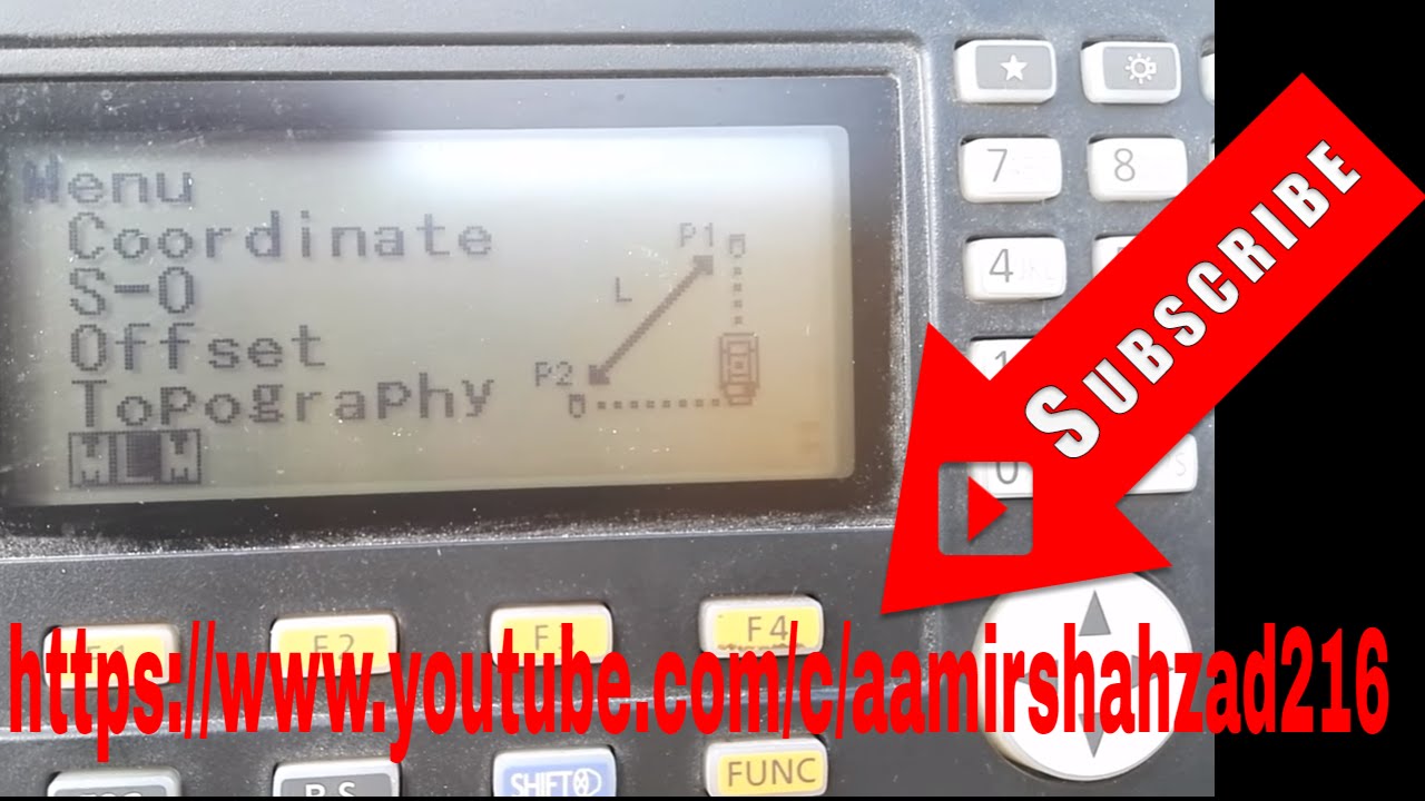 How to use MLM function in Sokkia Total Station Cx105(Calculate Horiz dist 2points) in اردو& हिन्दी