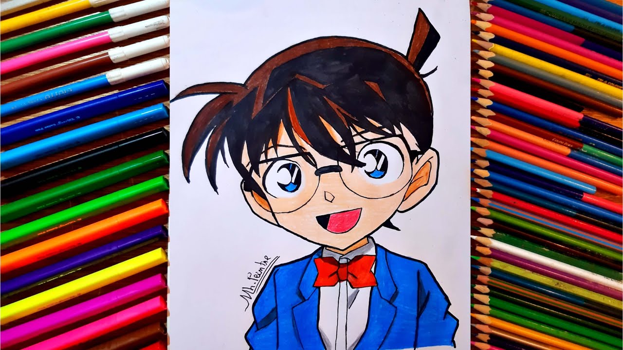 ✏️ How to Draw Conan Edogawa | Detective Conan Easy Drawing Tutorial خطوة بخطوة