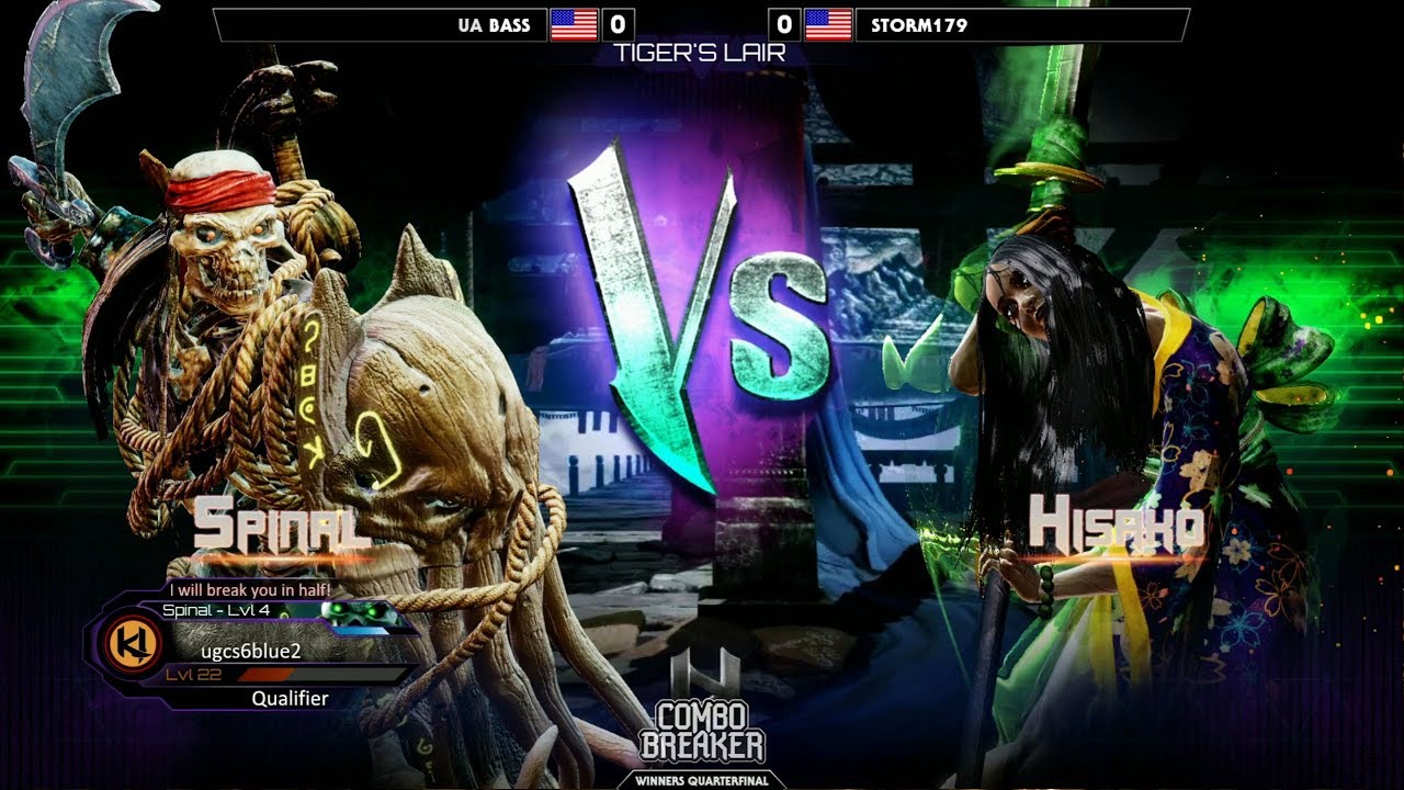 Top 24 Finals ▷ Combo Breaker 2018 - Killer Instinct - Bass (Spinal) vs Storm179 (Hisako)