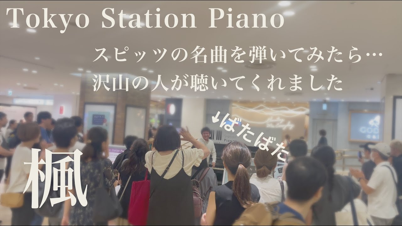 東京駅で弾いてみた。「楓」【スピッツ】