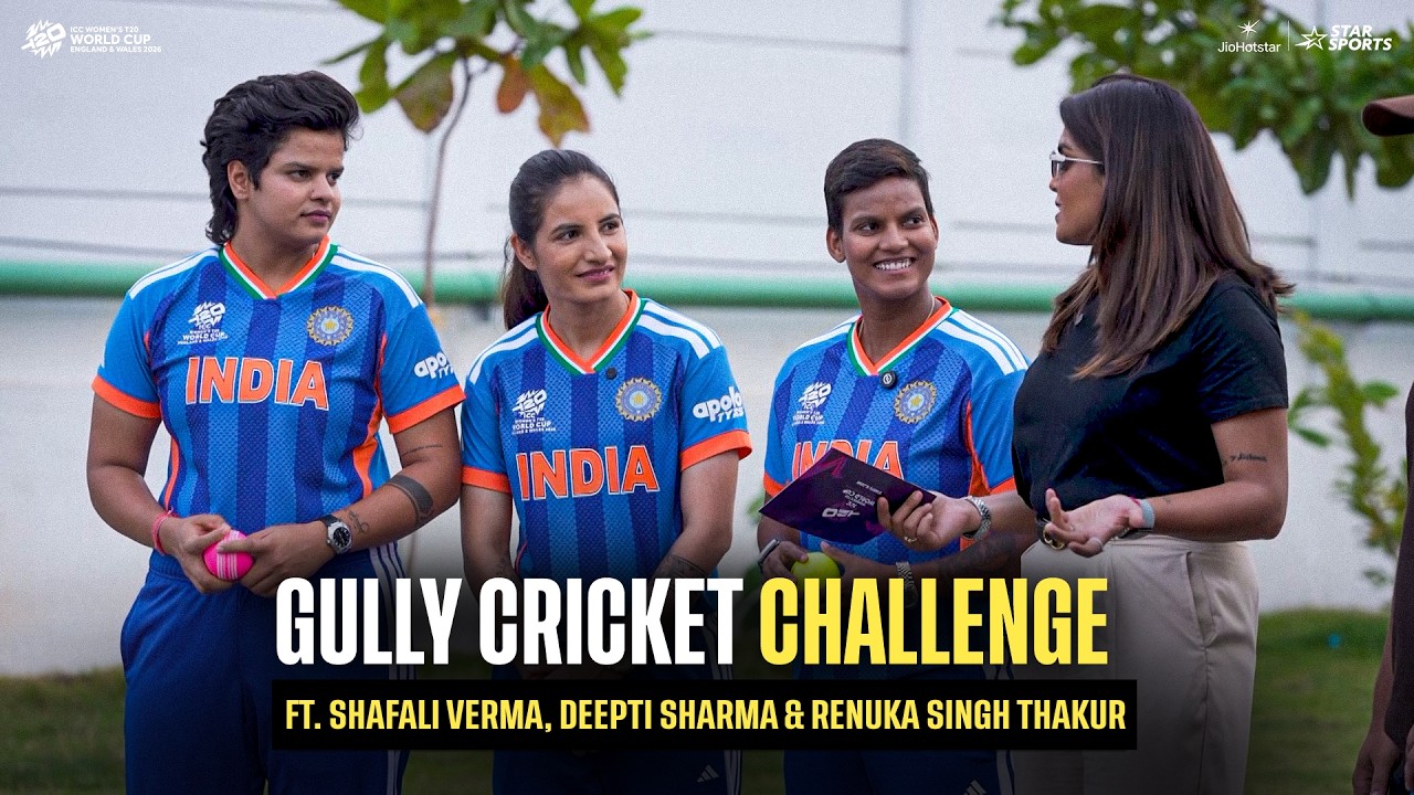 Gully cricket, but make it Team India! ft. Shafali Verma, Deepti Sharma, Renuka Singh | #T20WorldCup