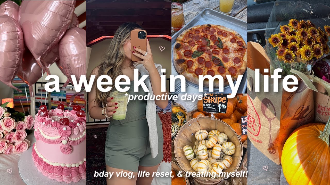 VLOG🍂: days in my life, 24th bday vlog, getting my life together, treating myself, & clothing haul!