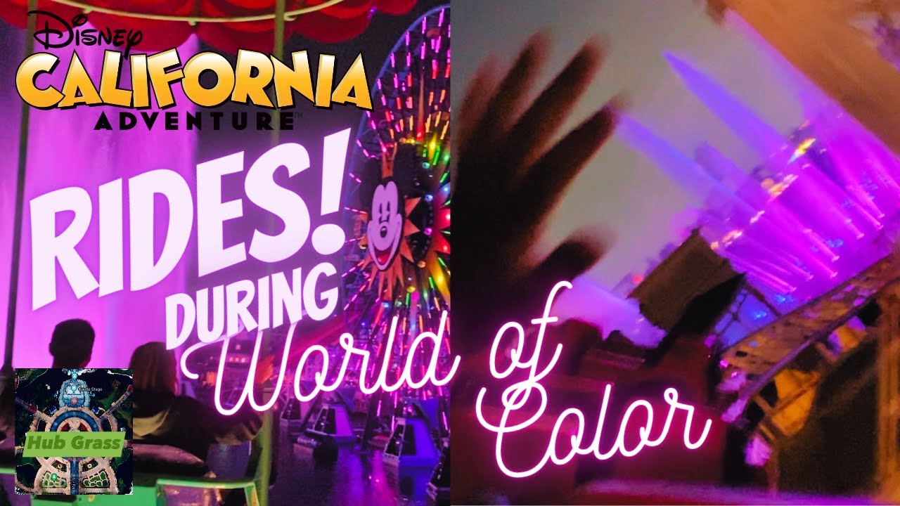 Disney's California Adventure RIDES NOW OPEN during World of Color: One! Incredicoaster & MORE!
