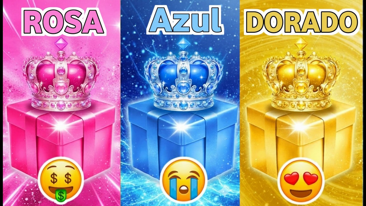 Elige tu regalo 🎁 Rosa, Azul, o Dorado 💖💙🌟 | Trivia Genio