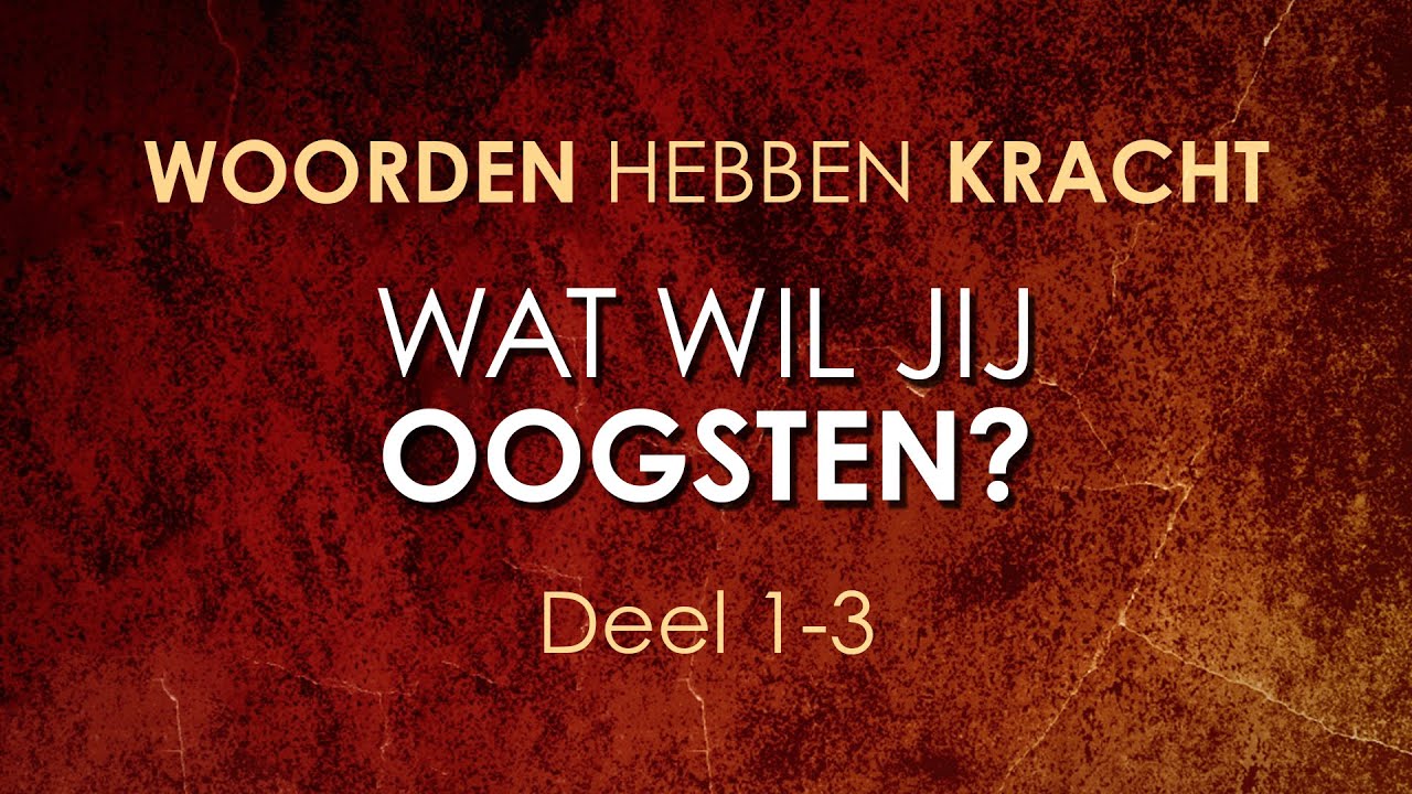 Wilkin van de Kamp - Wat wil jij oogsten? 1/3