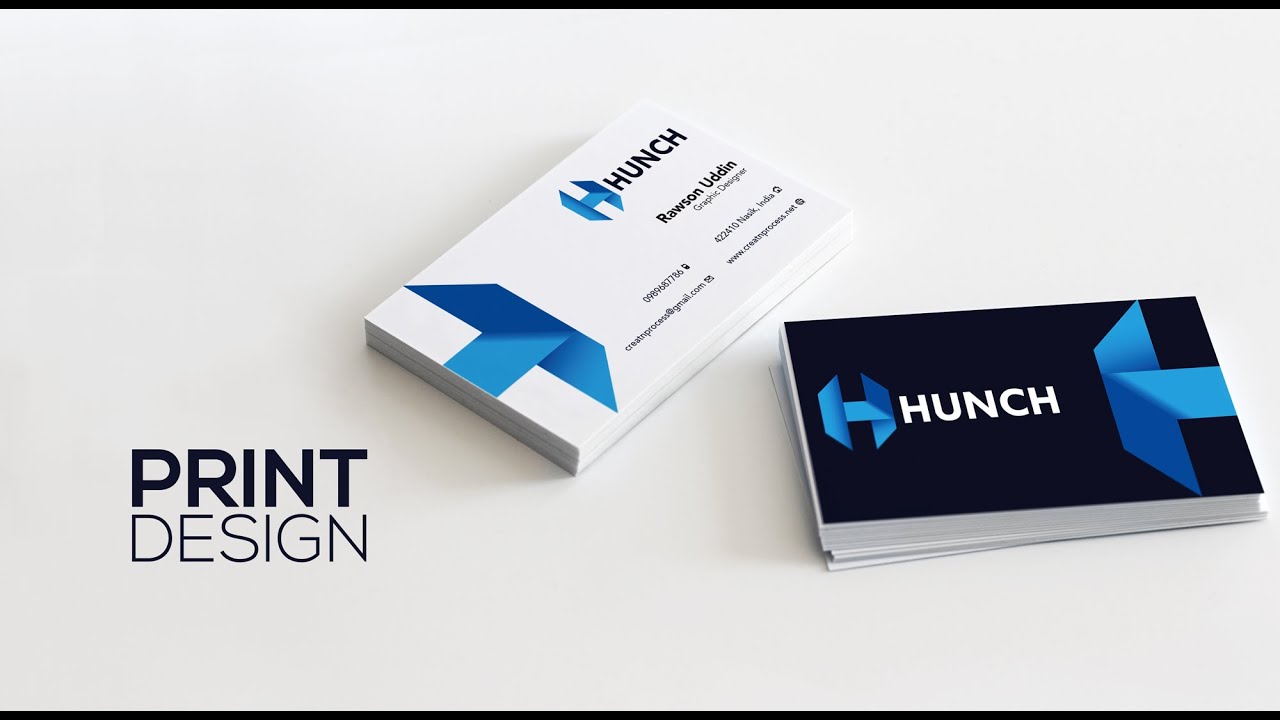 Print Design - Print Ready Business Card - Adobe Illustrator
