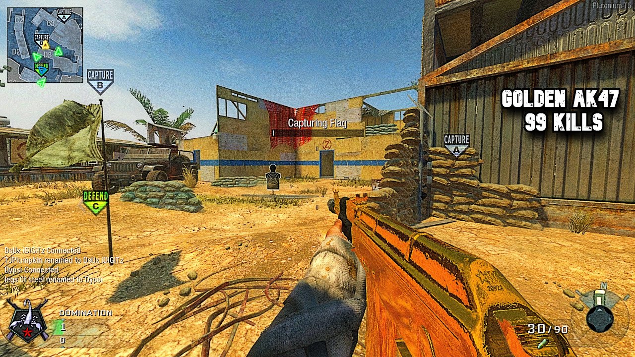 99 KILLS Map: Firing Range BLACK OPS 1 DOMINATION ONLINE GAMEPLAY (no commentary)