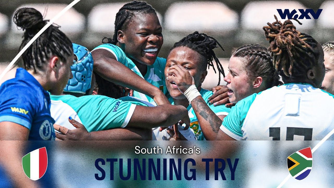 Incredible pace 🔥 | Springbok Women's stunning try | Italy v South Africa