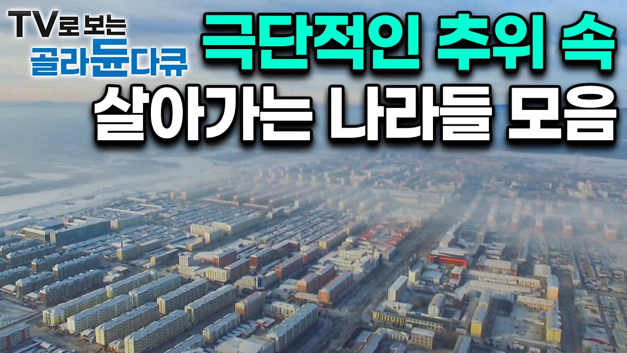 영하 40도부터 70도까지, 땅과 바다가 모두 얼어버린 극단적 추위속 살아가는 나라들은 어떻게 살아갈까?｜전세계 실존하는 냉동고 마을｜세계테마기행｜#골라듄다큐