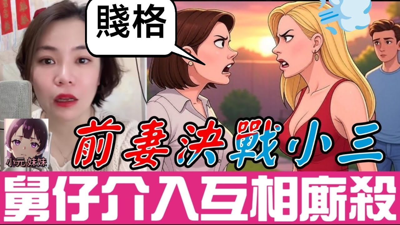 【小元最新C】前妻決戰小三🔥,舅仔介入互相廝殺💥 #小元姐姐 #廣東話 #小元情感分享 #小元妹妹 6-9 NI A