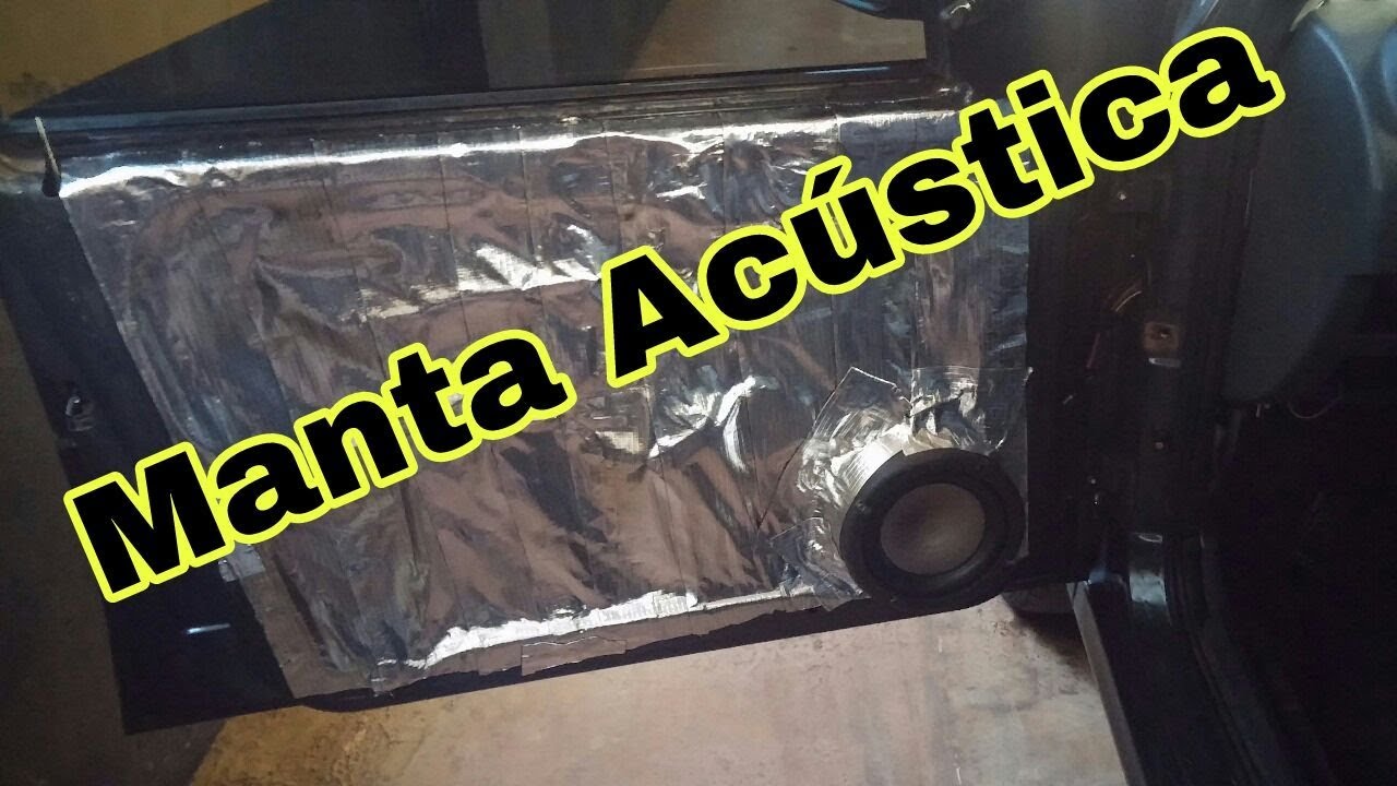 COLOCANDO MANTA ACÚSTICA E INSTALANDO MIDBASS E2K