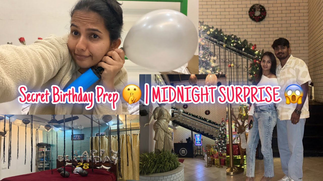 Birthday Prep, Shopping & Midnight Celebration 💖 | Surprising My Husband at 12AM 🎉