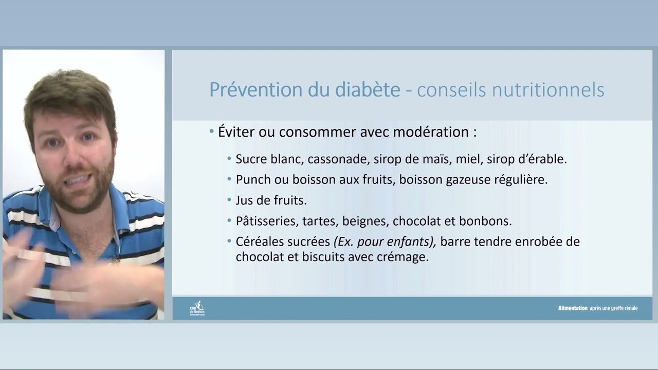 Alimentation après une greffe rénale