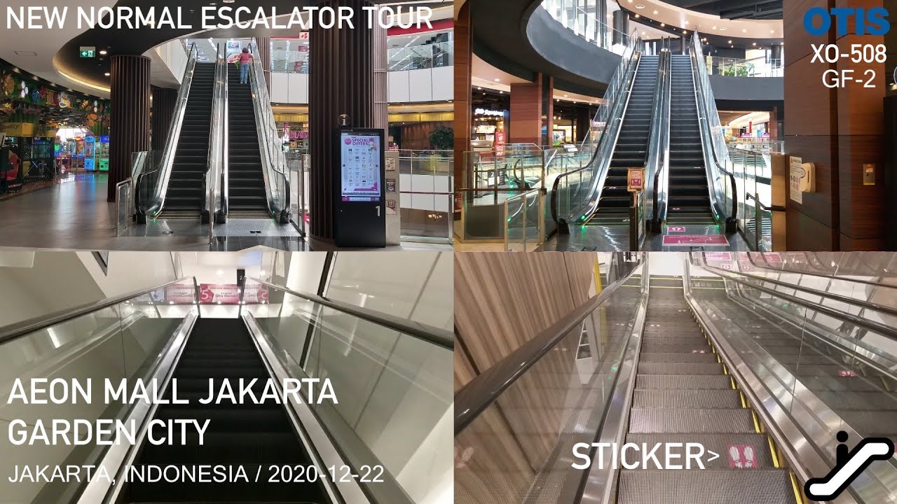 Escalator Tour at AEON Mall Jakarta Garden City : OTIS XO-508 Escalators
