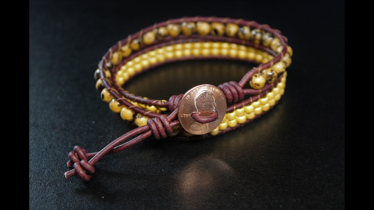 Adding Thread for Leather Wrap Bracelet and Giveaway 🤓