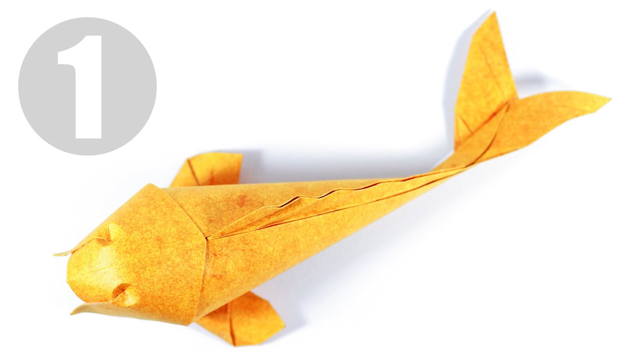 Part1/2 : How to fold Origami Koi Fish v.2 摺紙錦鯉教學第二版 (Kade Chan)