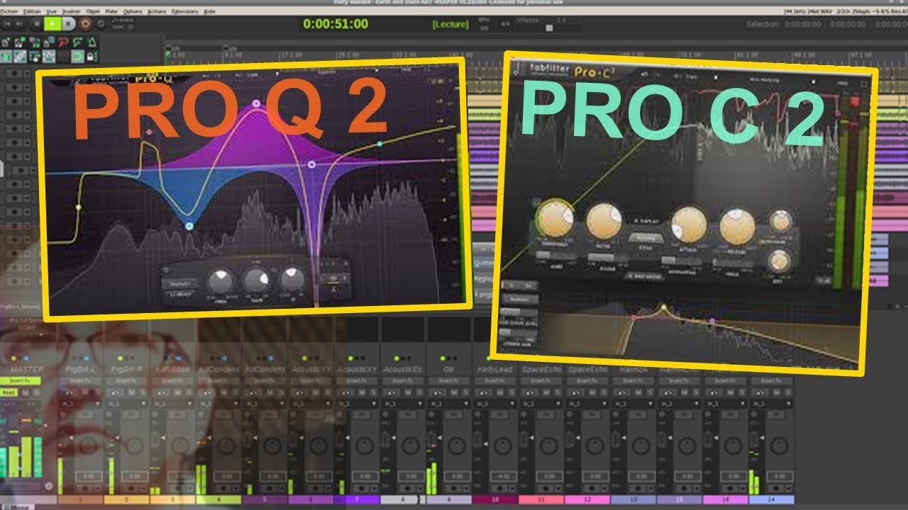 Equalizador e Compressor FabFilter Pro Q 2 e Pro C 2 para editar voz