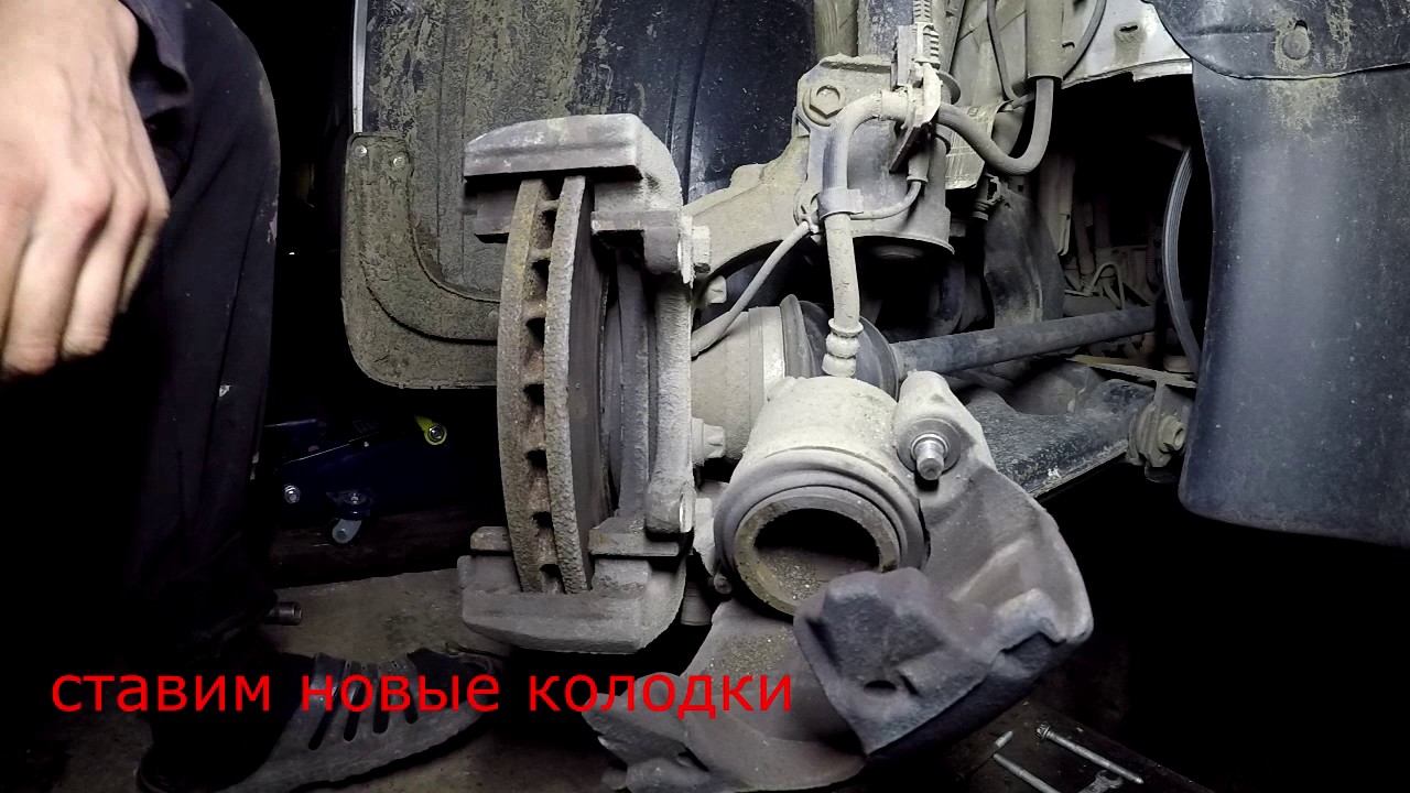 ЗАМЕНА ПЕРЕДНИХ ТОРМОЗНЫХ КОЛОДОК ОПЕЛЬ АСТРА