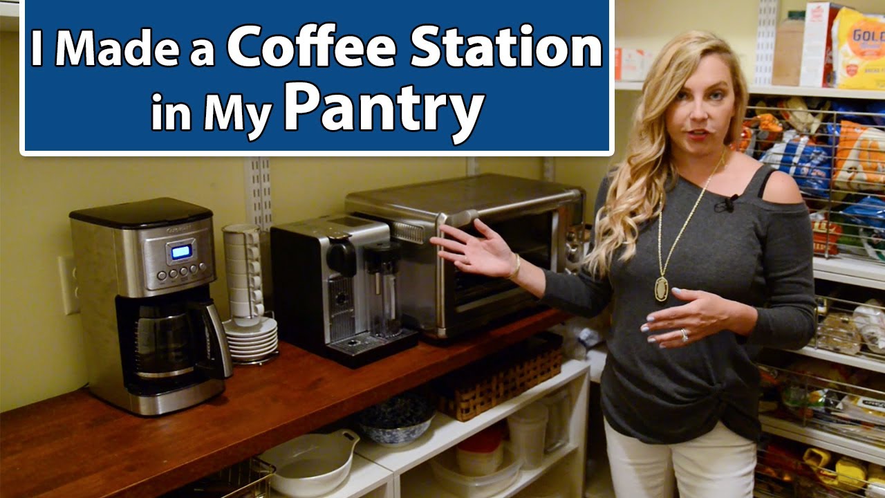 I Made a Coffee Station in My Pantry